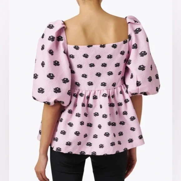 NWT Stine Goya Kinsley Peonies Floral Jaquard Top | XL - Picture 2 of 11